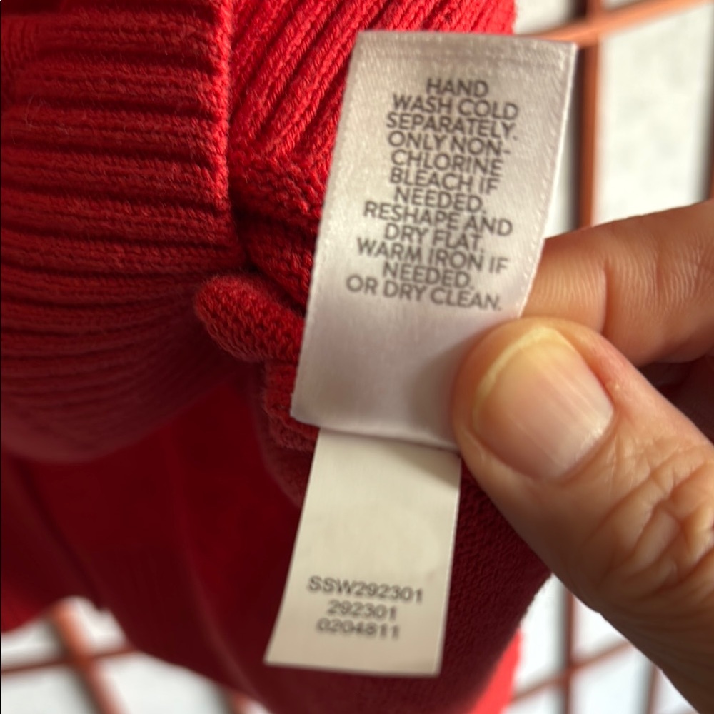 J. Jill Red Women's Cardigan Sweater, small-oversized - Picture 9 of 9